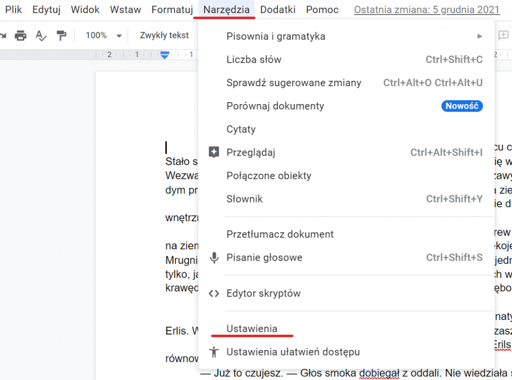 Jakub Kloch - Jak wstawić pauzę dialogową w Dokumentach Google. Pauza Dialogowa. 